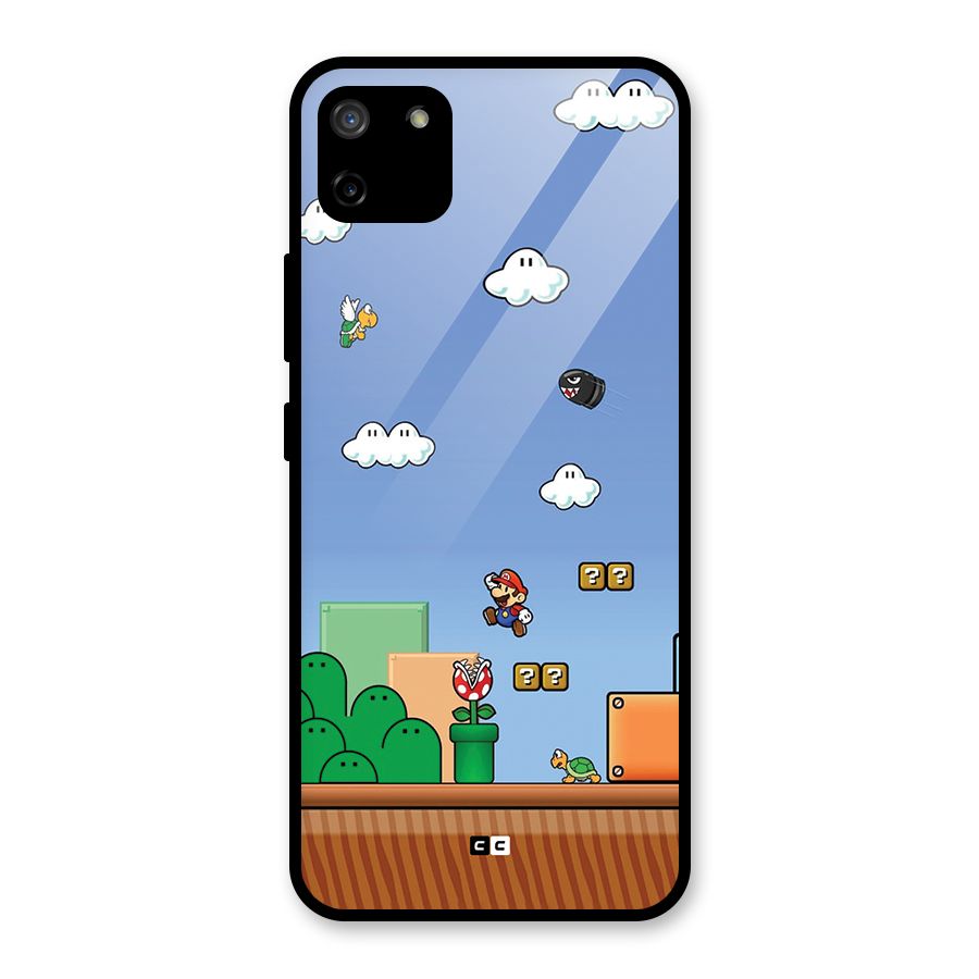 Super Plumber Glass Back Case for Realme C11