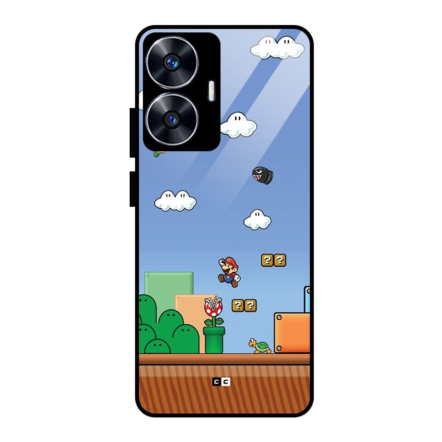 Super Plumber Glass Back Case for Realme Narzo N55