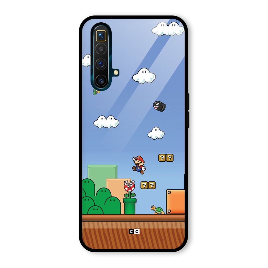 Super Plumber Glass Back Case for Realme X3
