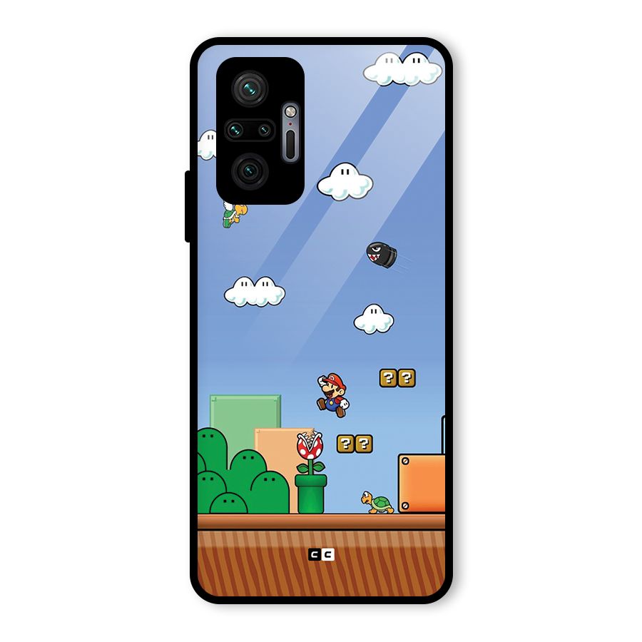 Super Plumber Glass Back Case for Redmi Note 10 Pro Max