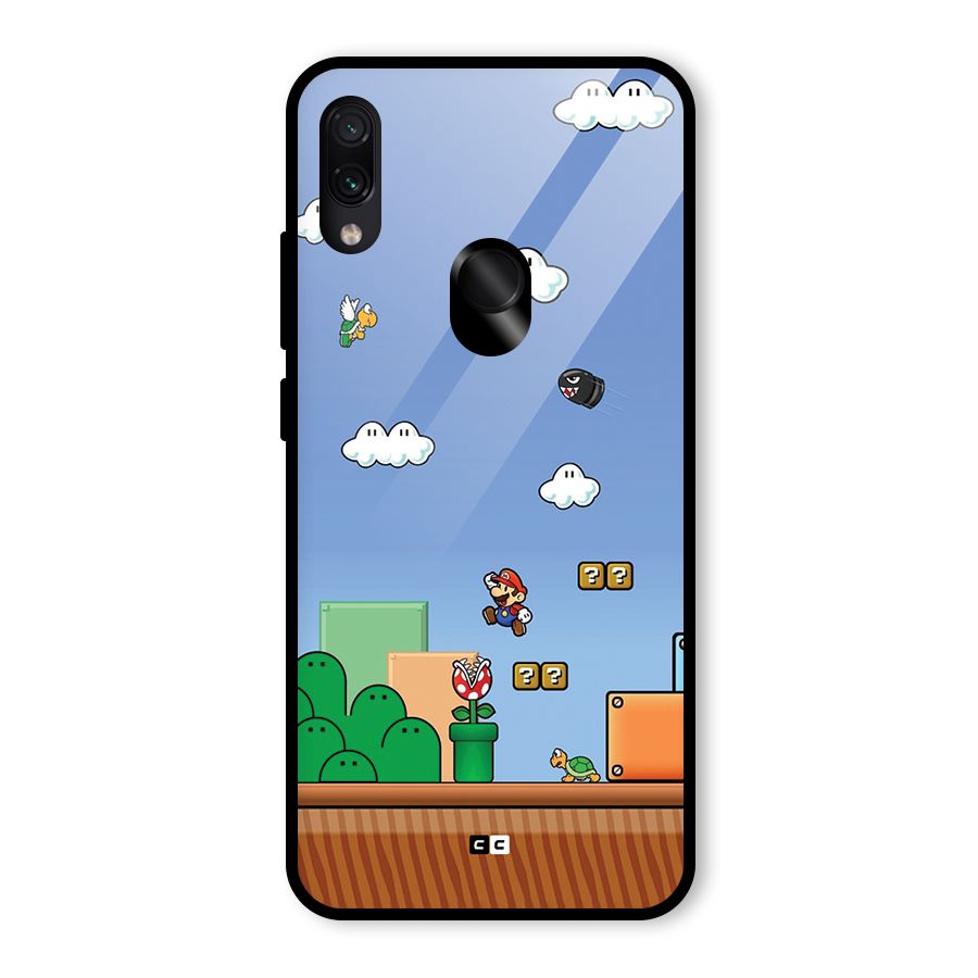 Super Plumber Glass Back Case for Redmi Note 7 Pro