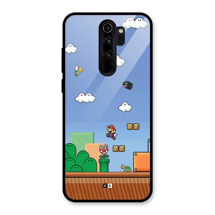 Super Plumber Glass Back Case for Redmi Note 8 Pro