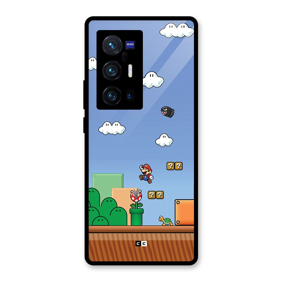 Super Plumber Glass Back Case for Vivo X70 Pro Plus