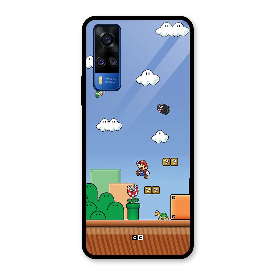 Super Plumber Glass Back Case for Vivo Y31