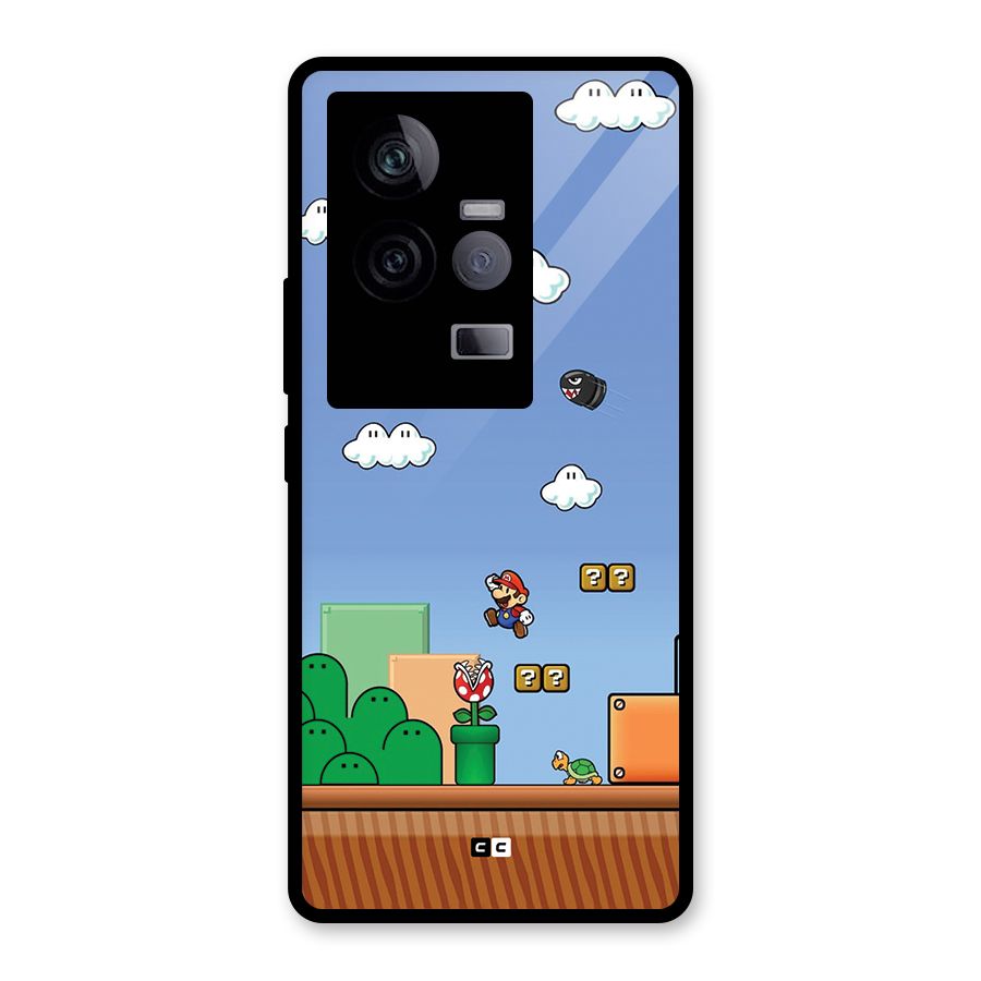 Super Plumber Glass Back Case for Vivo iQOO 11 5G