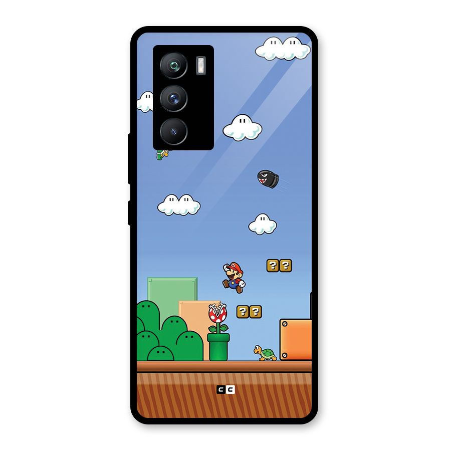 Super Plumber Glass Back Case for Vivo iQOO 9 SE