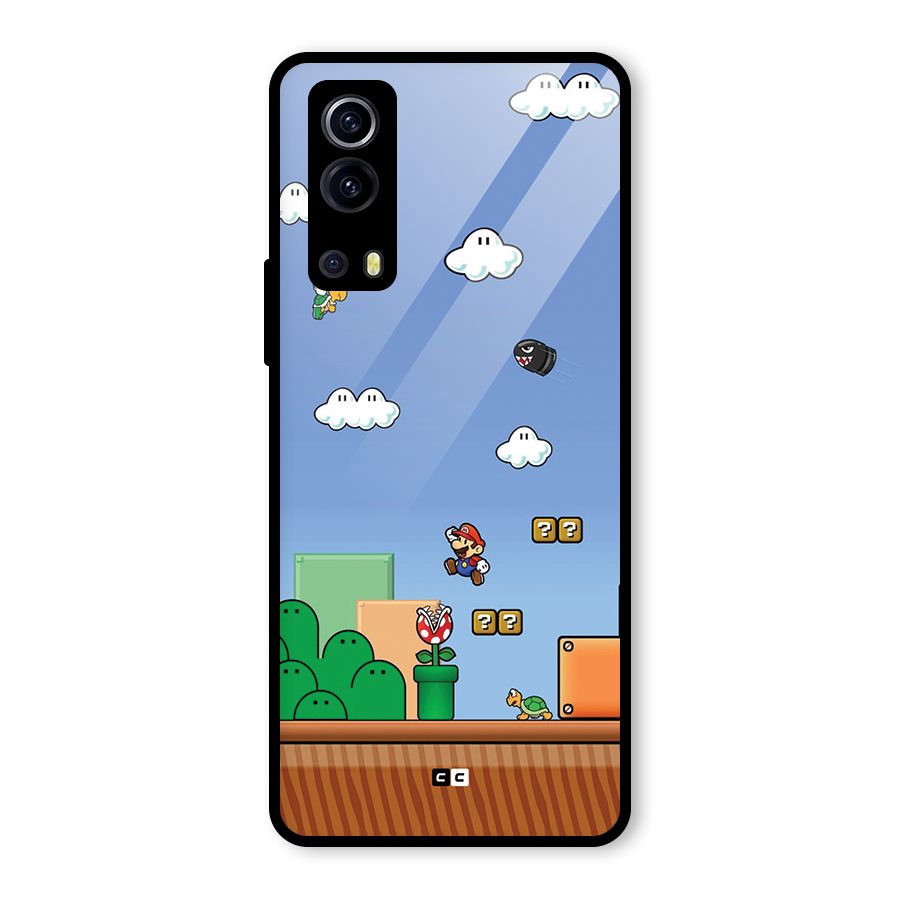 Super Plumber Glass Back Case for Vivo iQOO Z3