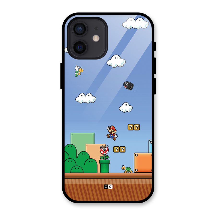 Super Plumber Glass Back Case for iPhone 12