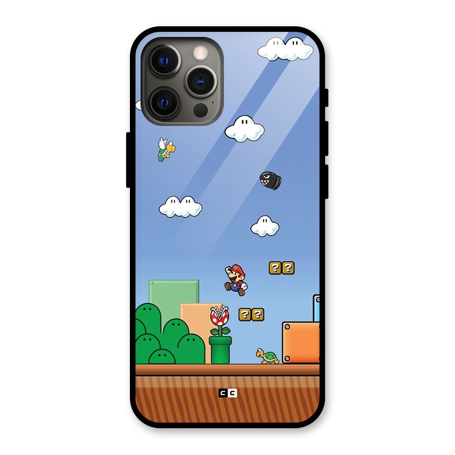 Super Plumber Glass Back Case for iPhone 12 Pro Max