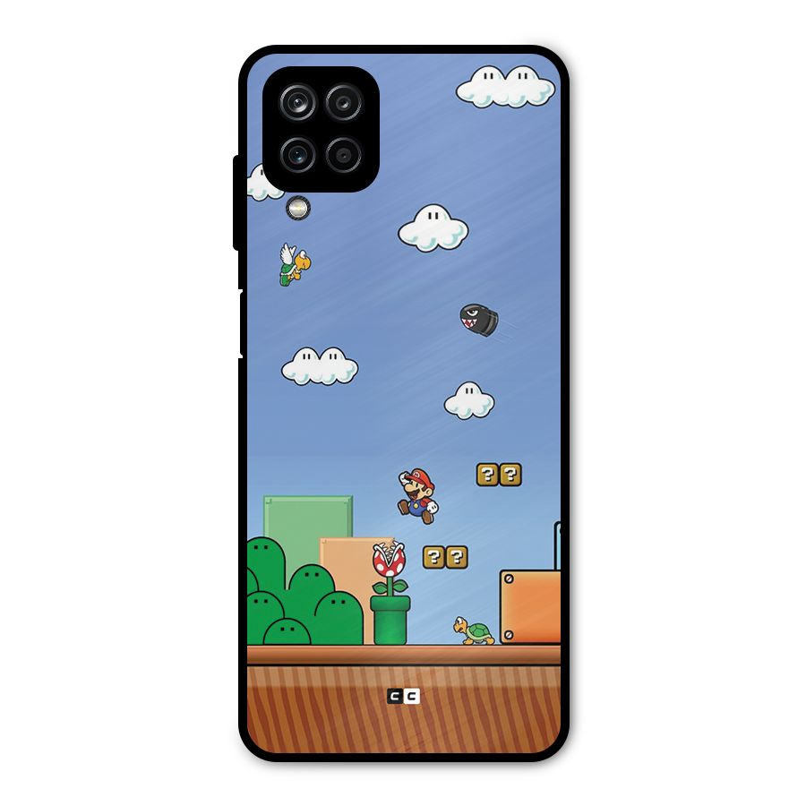 Super Plumber Metal Back Case for Galaxy A12