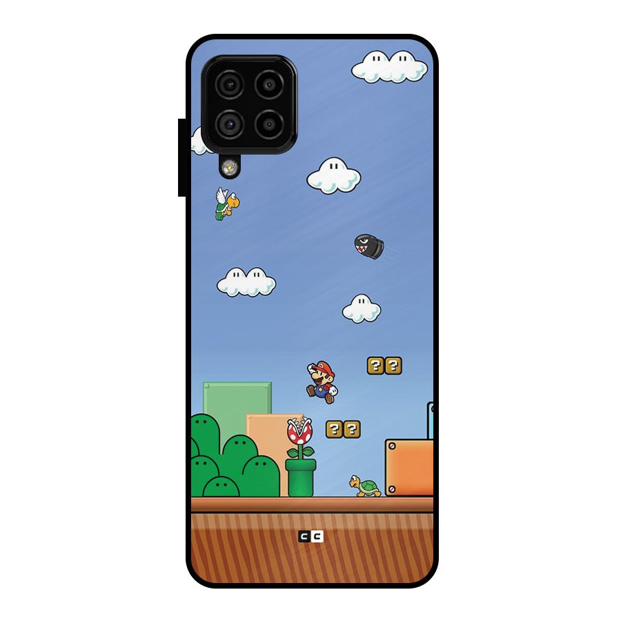 Super Plumber Metal Back Case for Galaxy A22 4G