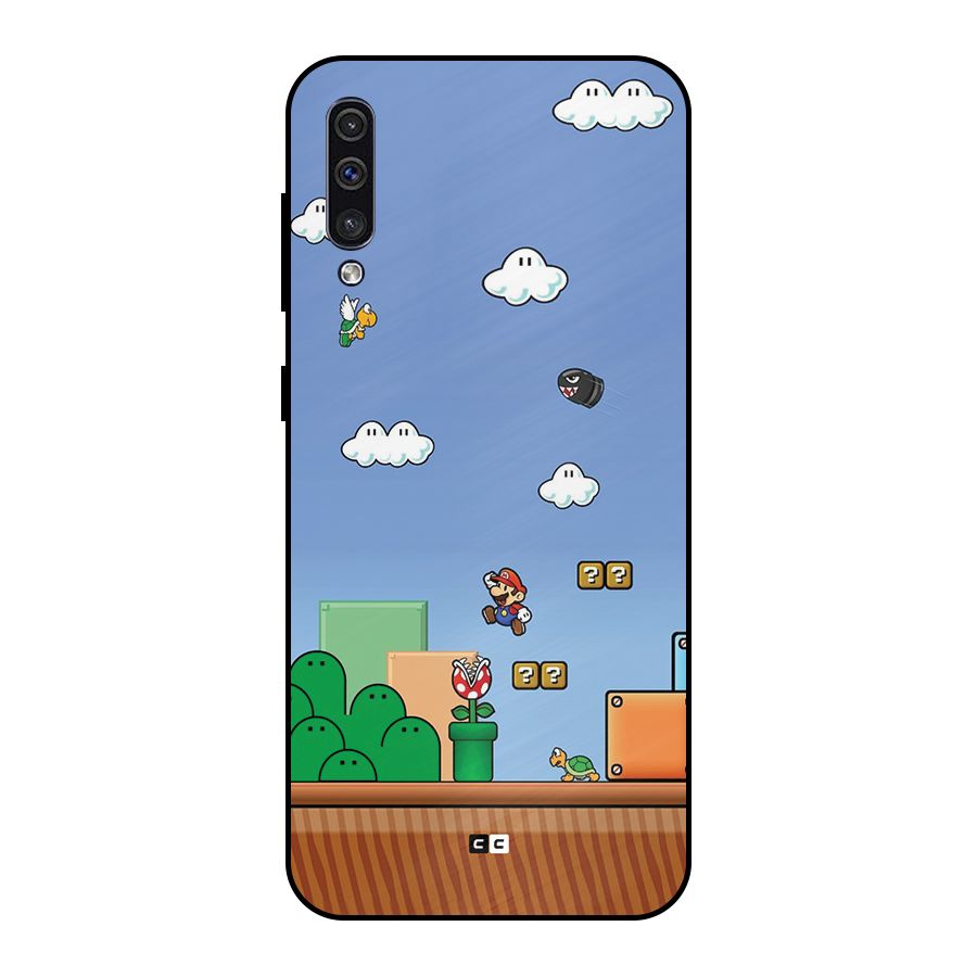 Super Plumber Metal Back Case for Galaxy A30s