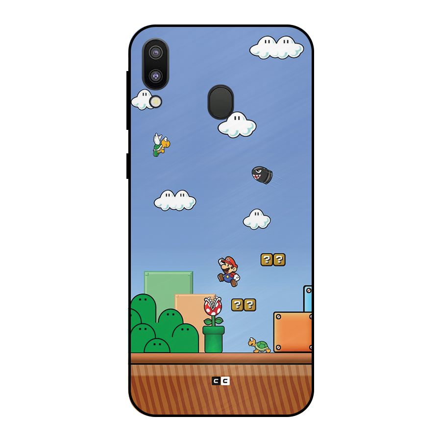 Super Plumber Metal Back Case for Galaxy M20
