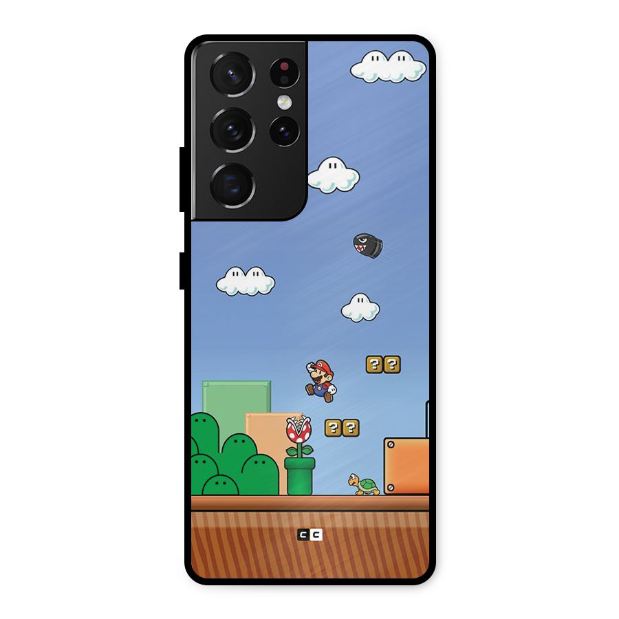 Super Plumber Metal Back Case for Galaxy S21 Ultra 5G