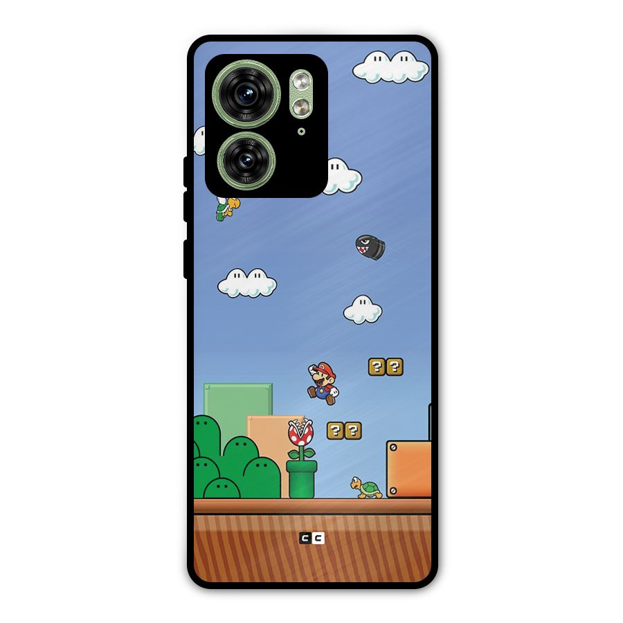 Super Plumber Metal Back Case for Motorola Edge 40 5G