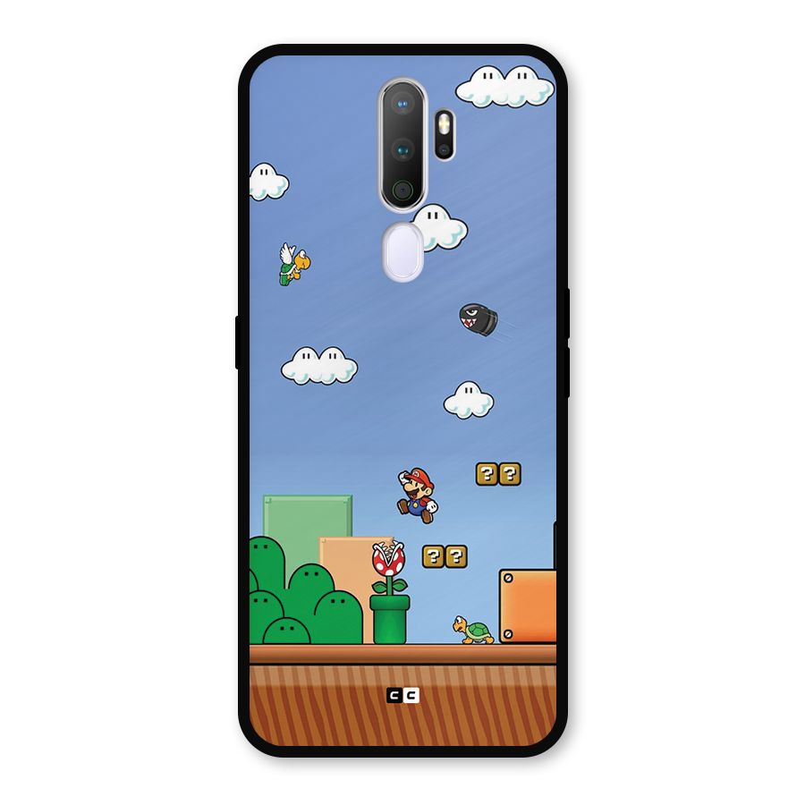 Super Plumber Metal Back Case for Oppo A5 (2020)