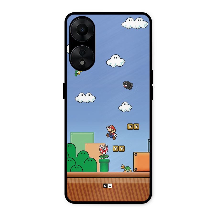 Super Plumber Metal Back Case for Oppo A78 5G