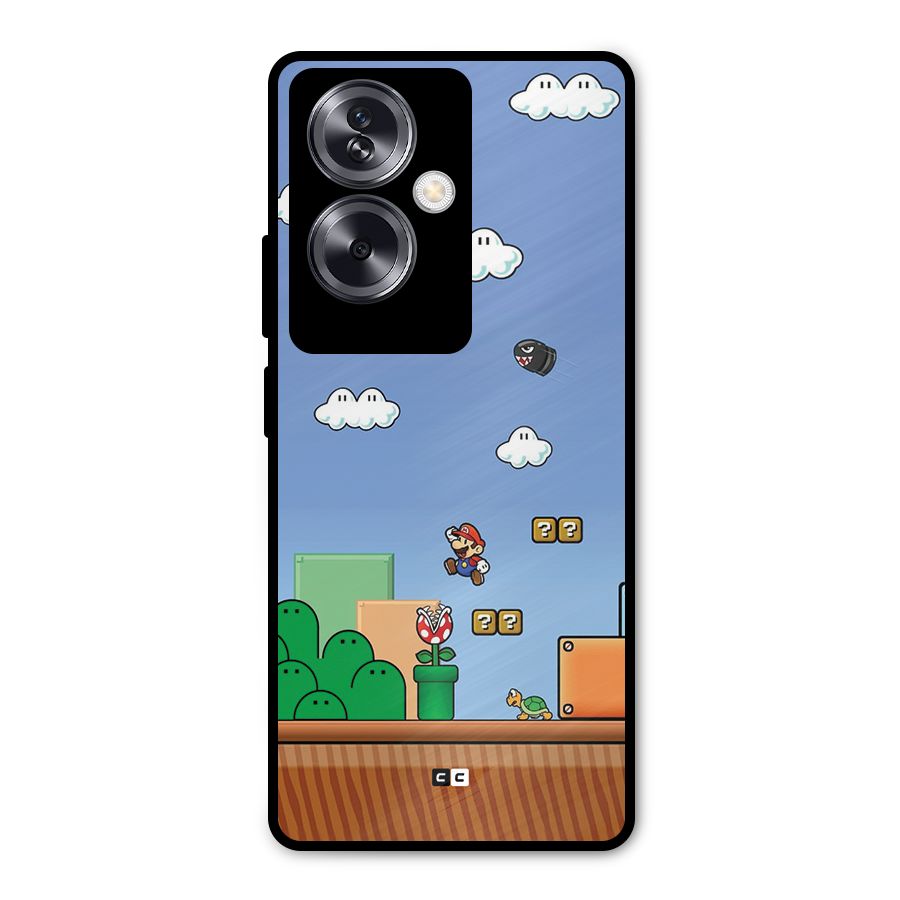 Super Plumber Metal Back Case for Oppo A79 5G