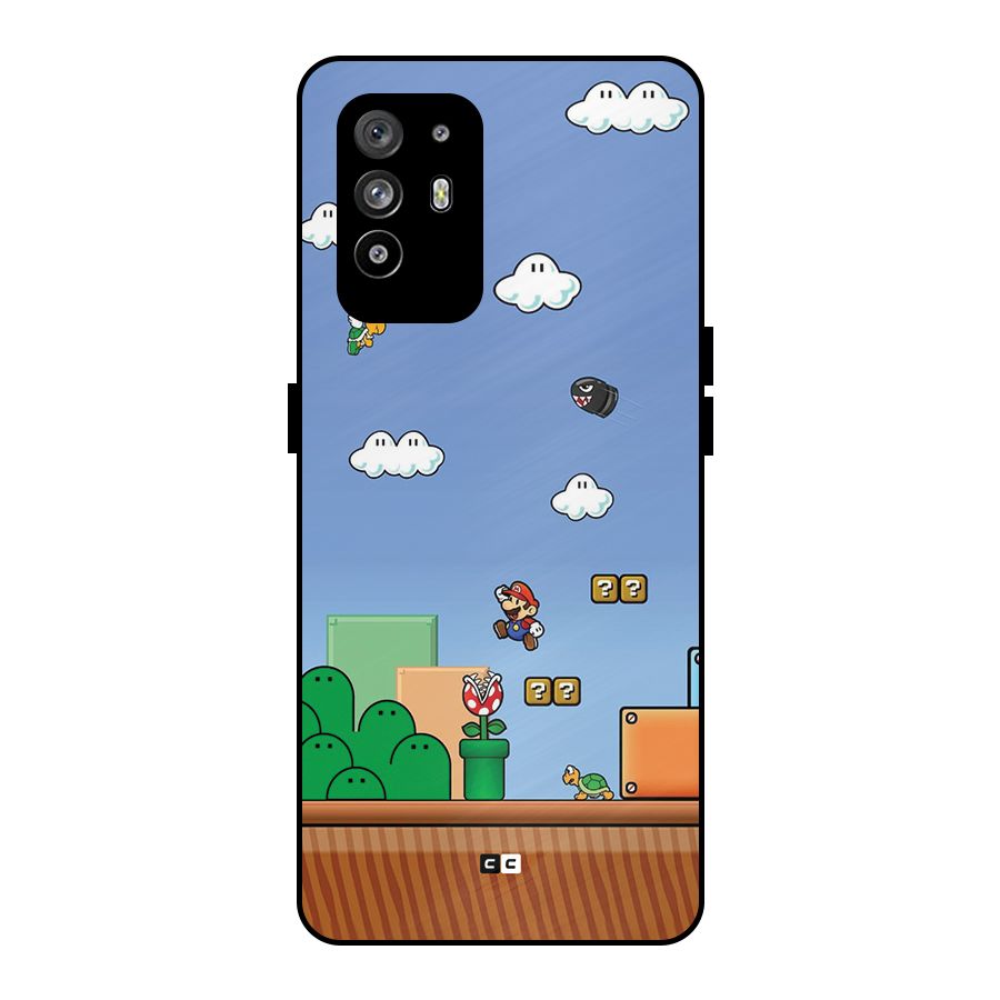 Super Plumber Metal Back Case for Oppo F19 Pro Plus 5G