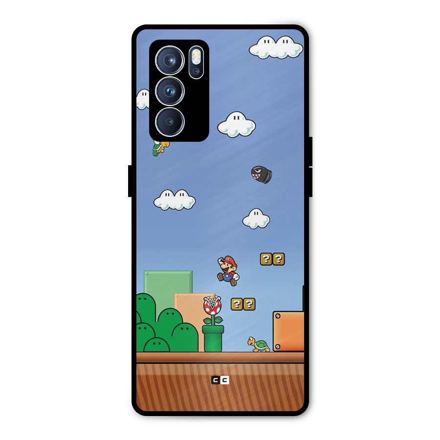 Super Plumber Metal Back Case for Oppo Reno6 Pro 5G