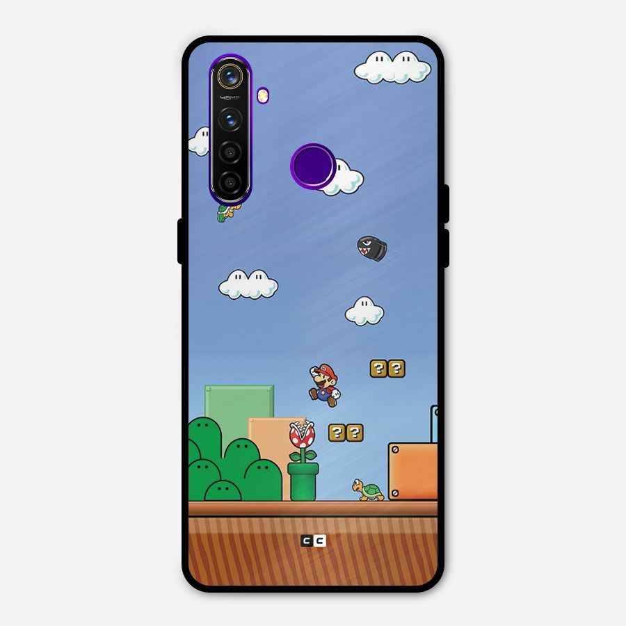 Super Plumber Metal Back Case for Realme 5 Pro