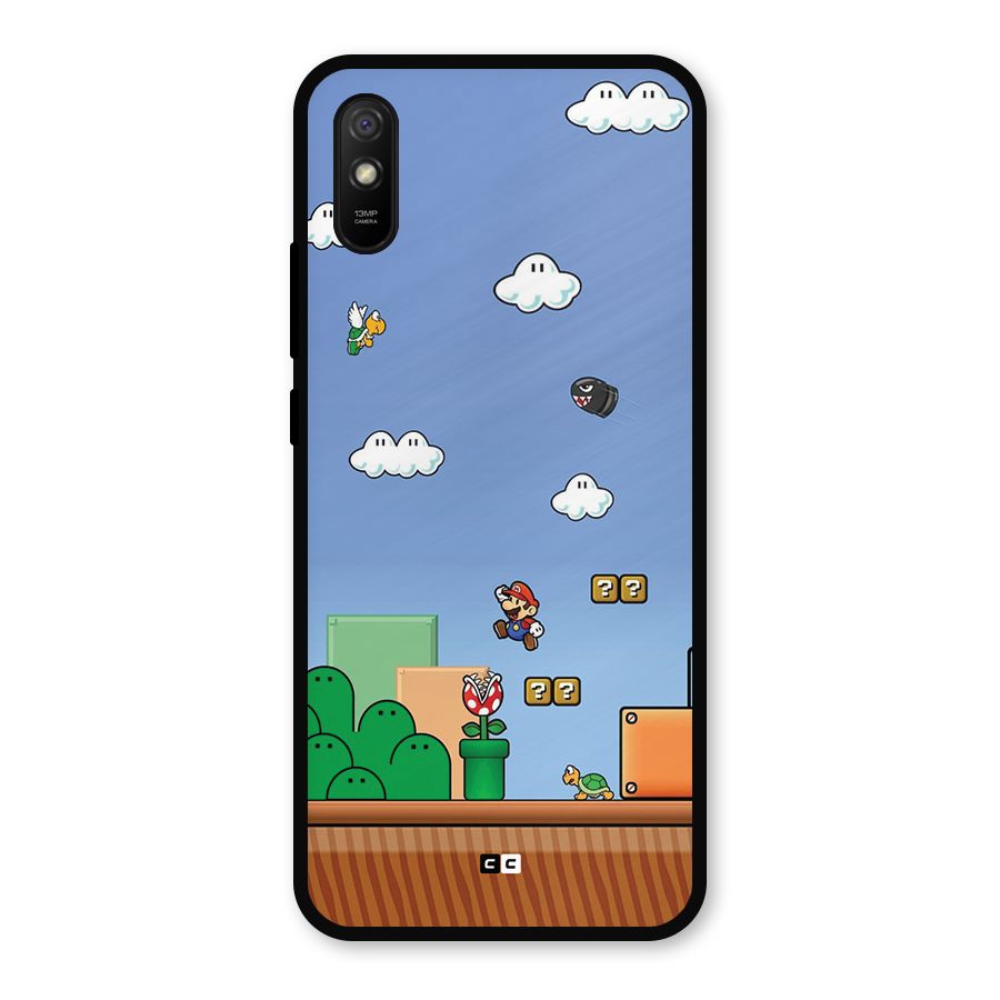 Super Plumber Metal Back Case for Redmi 9i