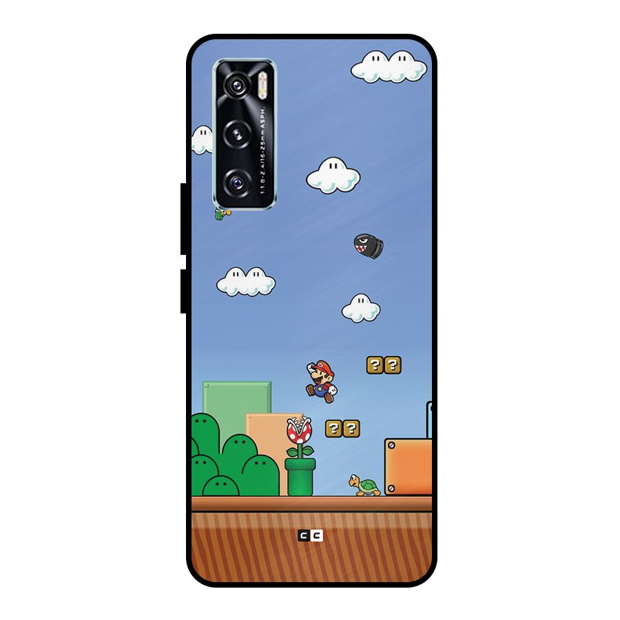 Super Plumber Metal Back Case for Vivo V20 SE