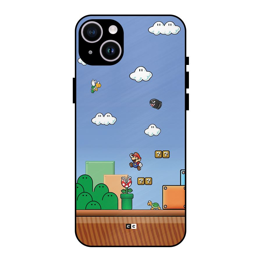 Super Plumber Metal Back Case for iPhone 14 Plus