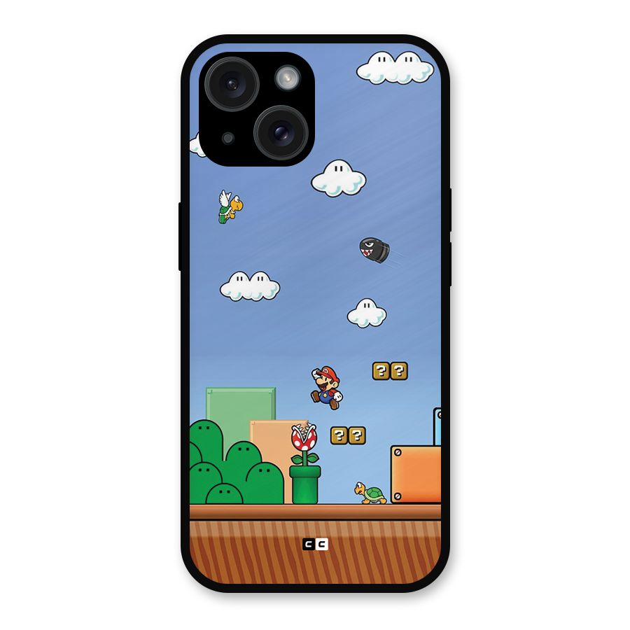 Super Plumber Metal Back Case for iPhone 15