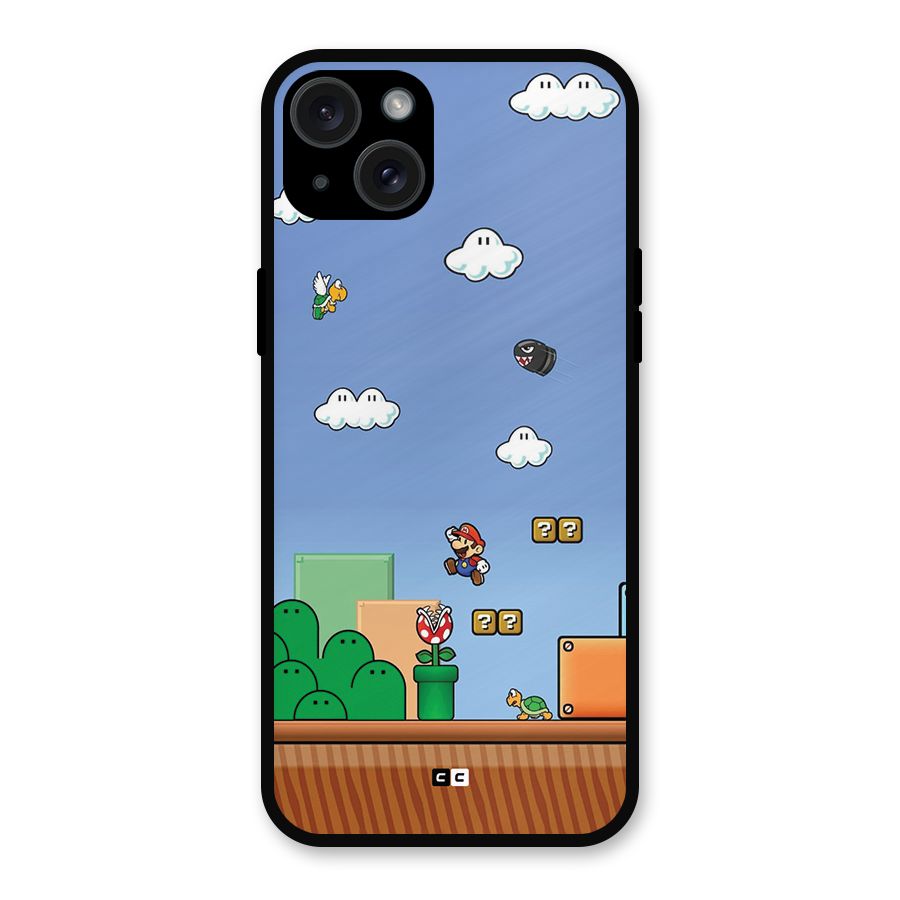 Super Plumber Metal Back Case for iPhone 15 Plus