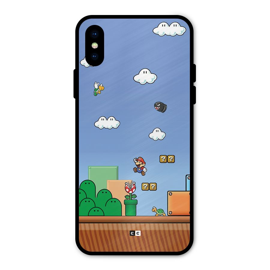 Super Plumber Metal Back Case for iPhone XS