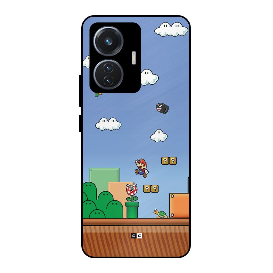 Super Plumber Metal Back Case for iQOO Z6 44W