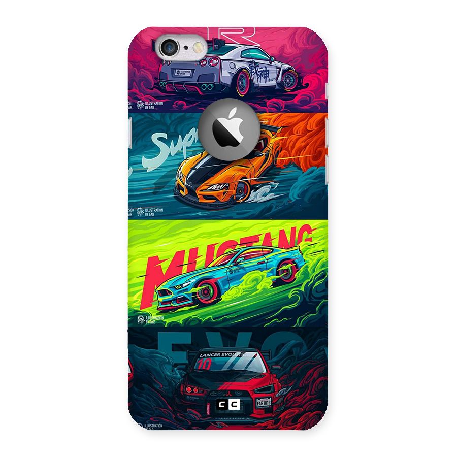 Super Racing Car Back Case for iPhone 6 Logo Cut