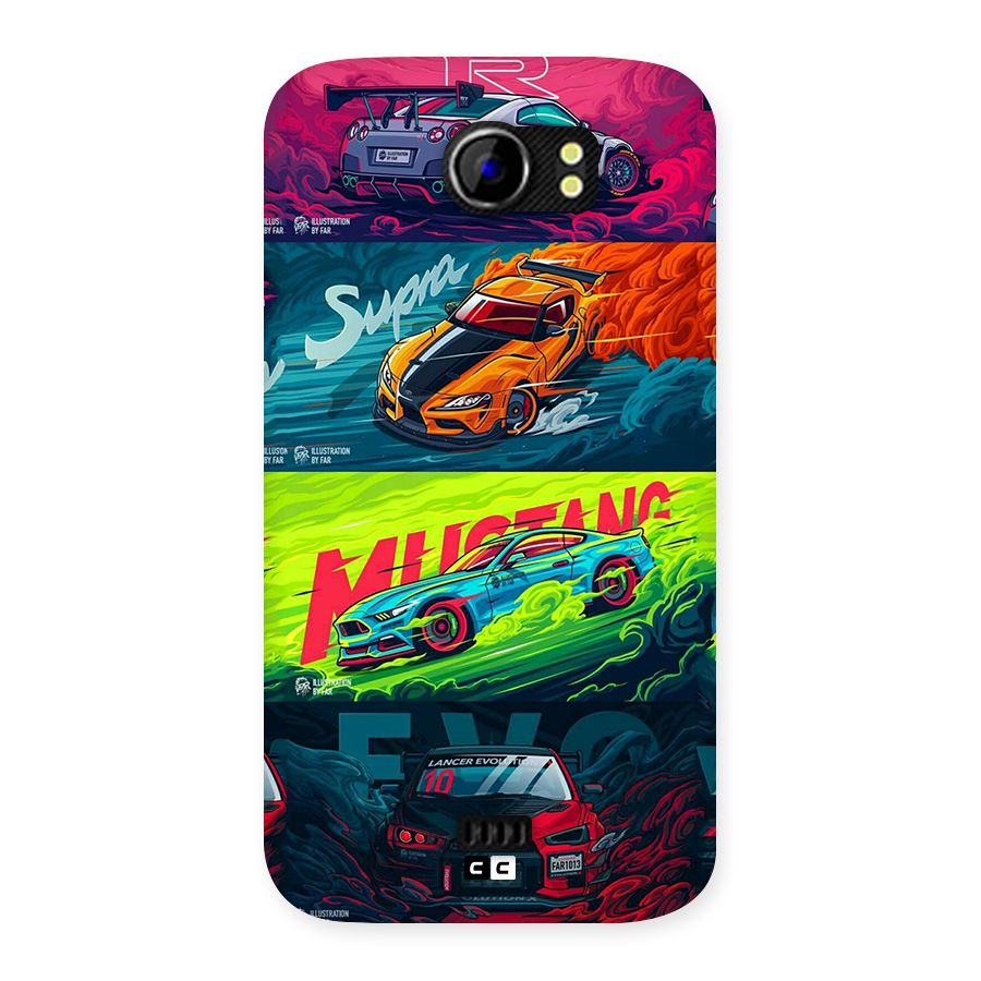 Super Racing Car Back Case for Canvas 2 A110