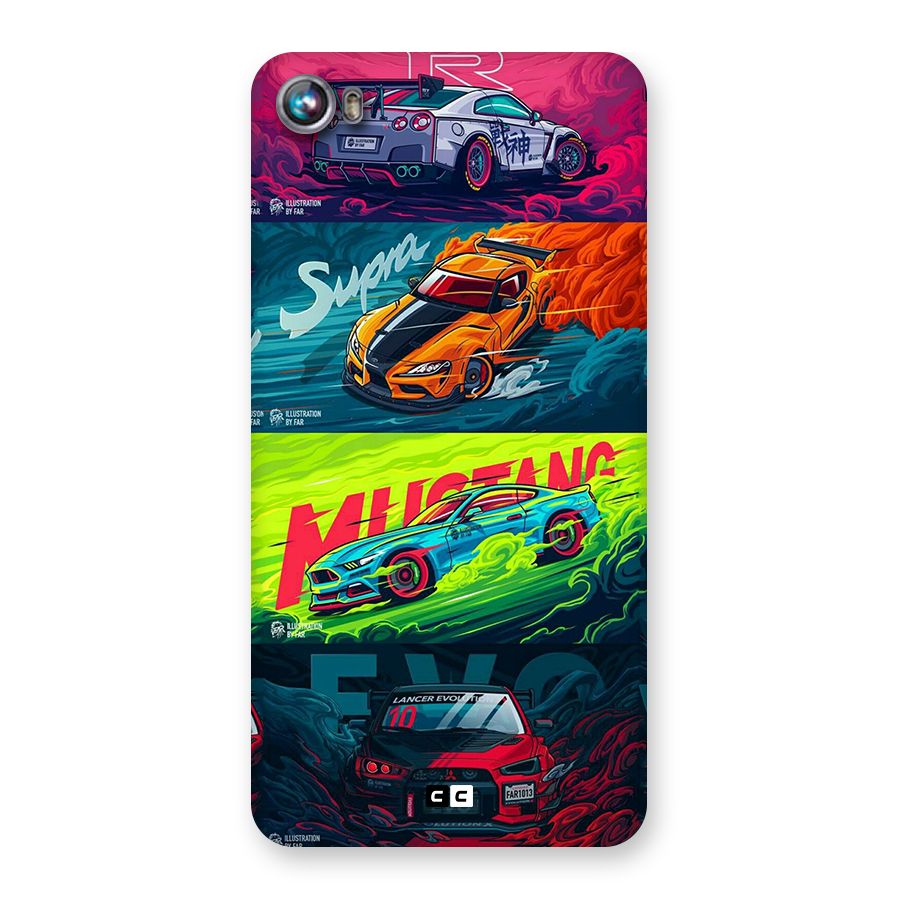 Super Racing Car Back Case for Canvas Fire 4 (A107)