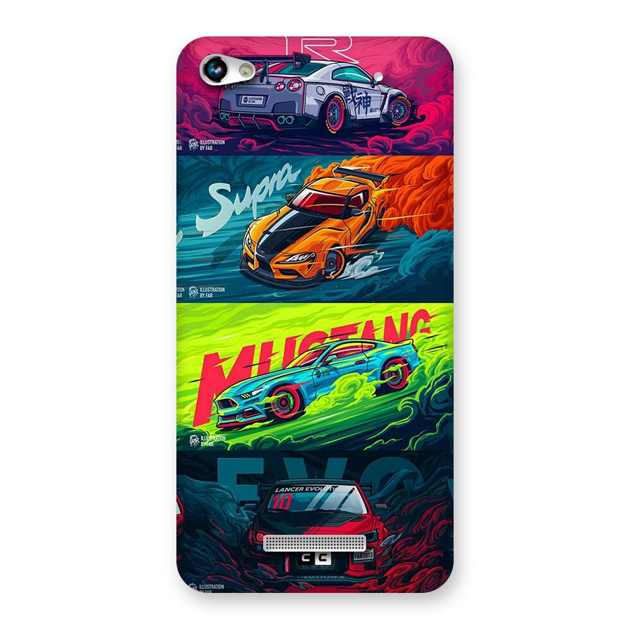 Super Racing Car Back Case for Canvas Hue 2 A316