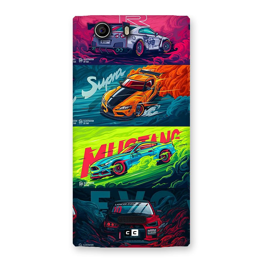 Super Racing Car Back Case for Canvas Nitro 2 E311