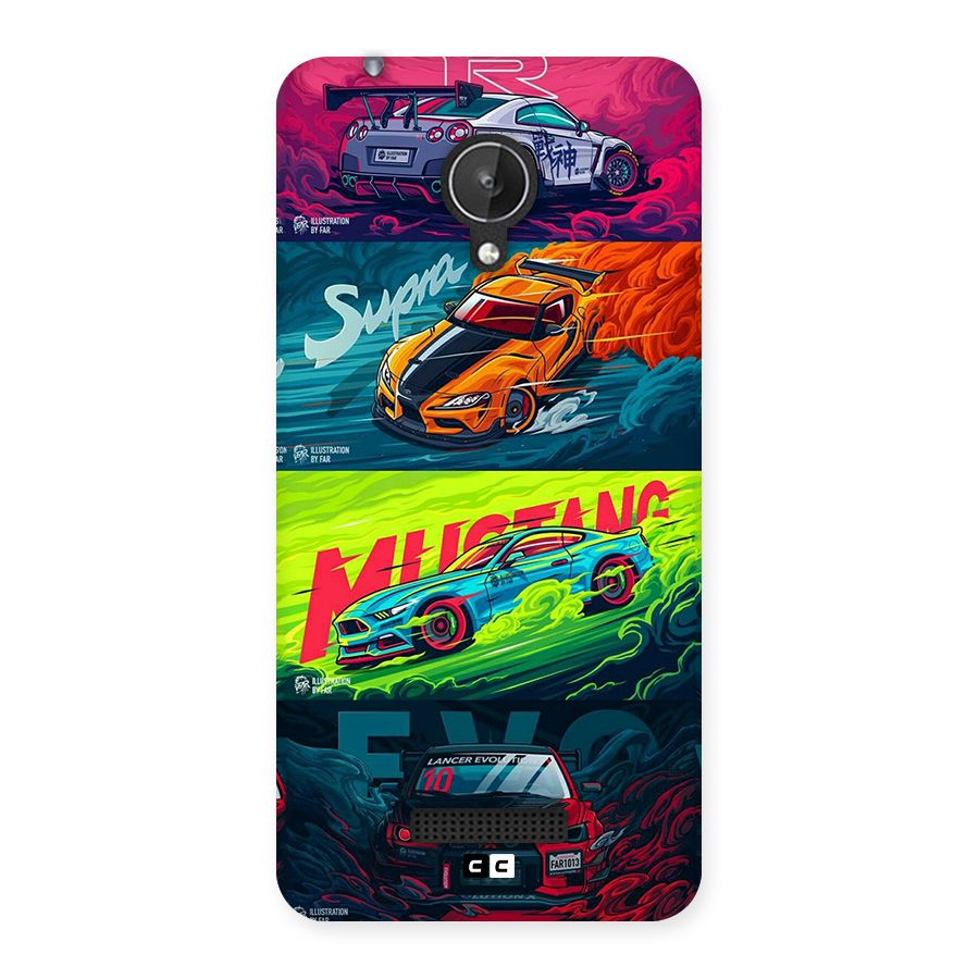 Super Racing Car Back Case for Canvas Spark Q380