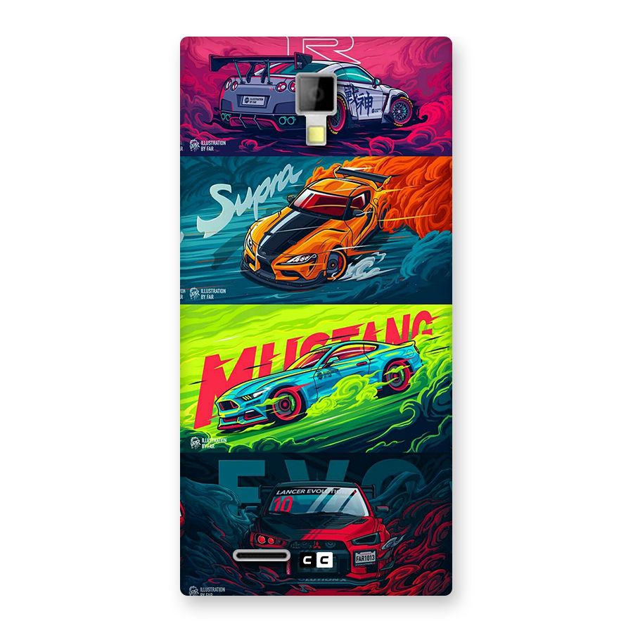 Super Racing Car Back Case for Canvas Xpress A99