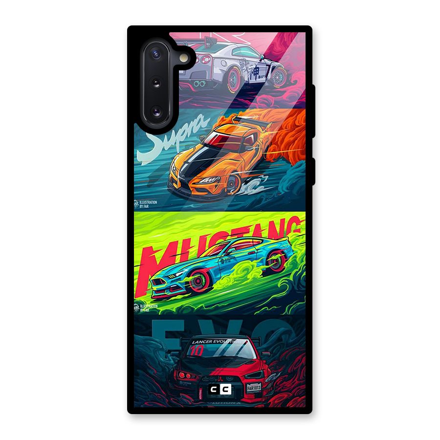 Super Racing Car Glass Back Case for Galaxy Note 10