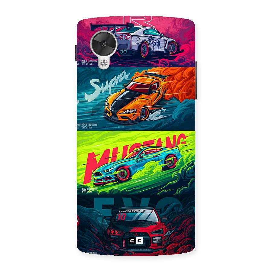 Super Racing Car Back Case for Google Nexus 5