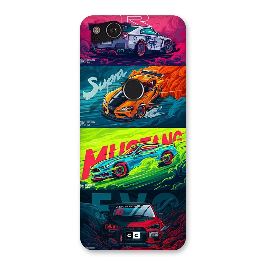 Super Racing Car Back Case for Google Pixel 2
