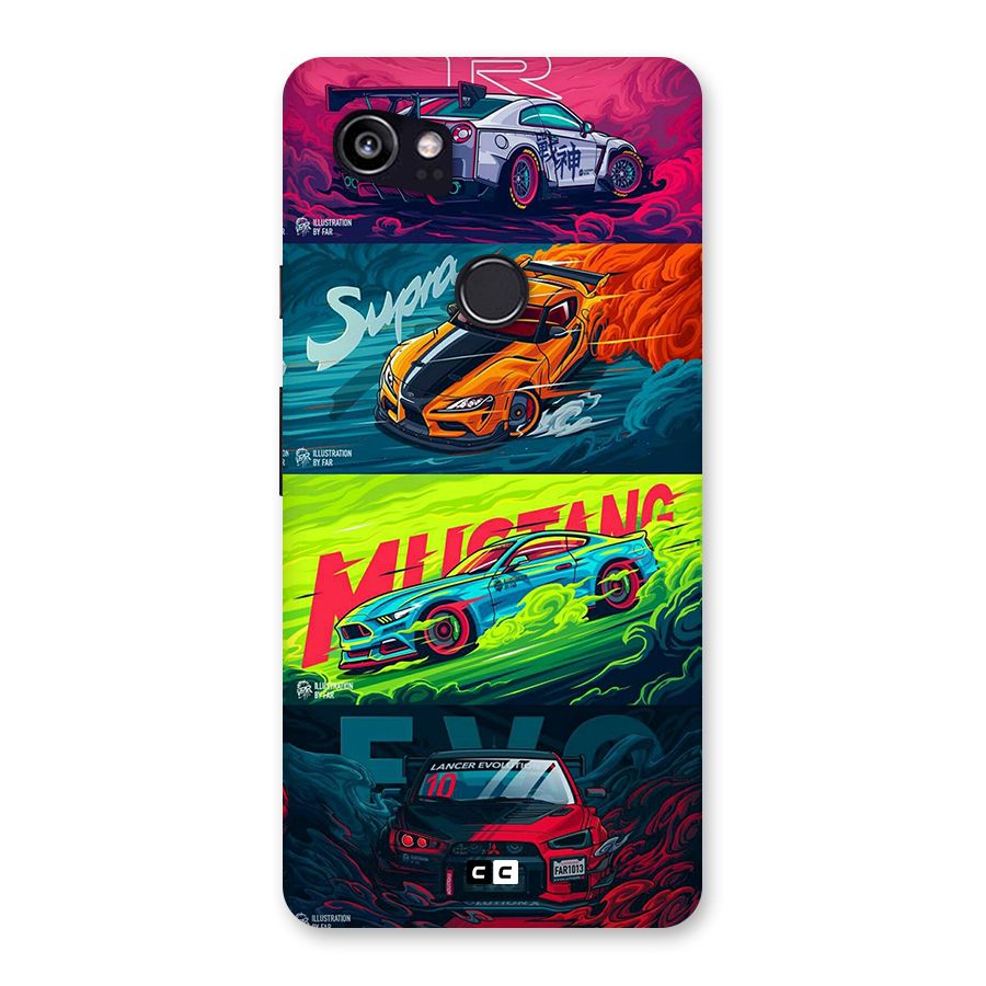 Super Racing Car Back Case for Google Pixel 2 XL