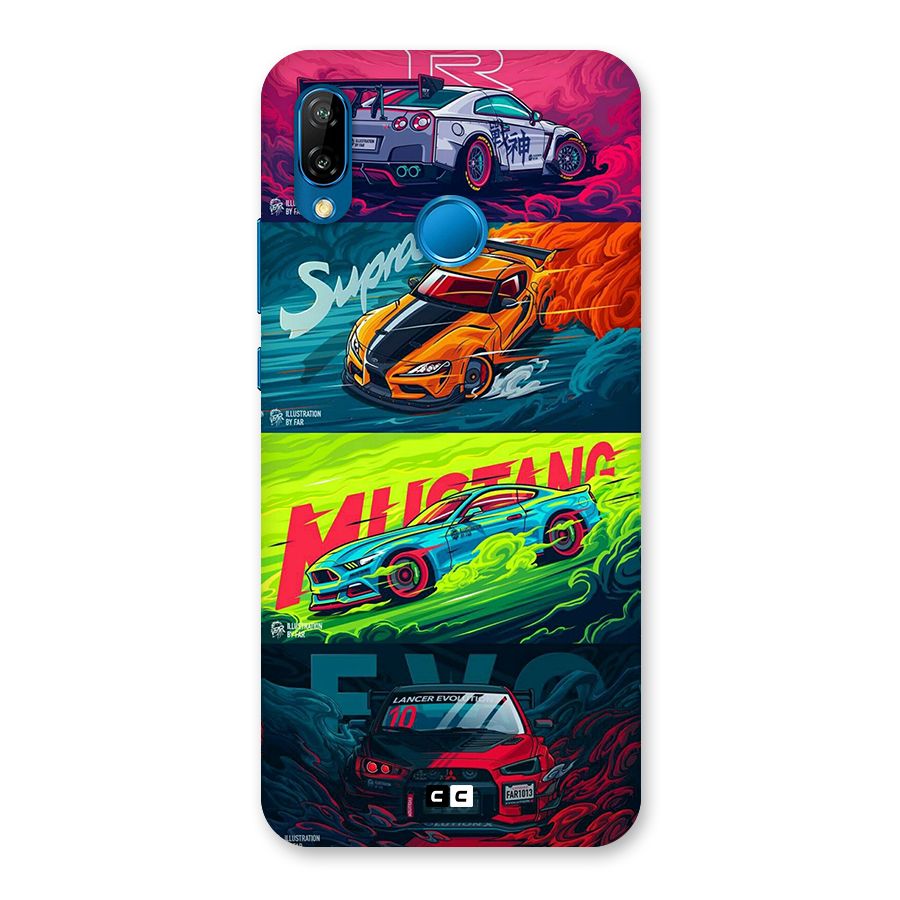 Super Racing Car Back Case for Huawei P20 Lite