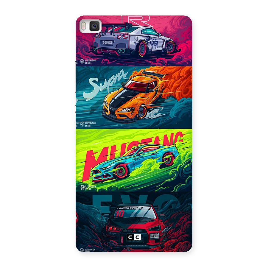 Super Racing Car Back Case for Huawei P8