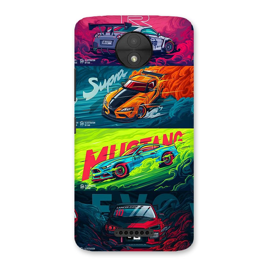 Super Racing Car Back Case for Moto C