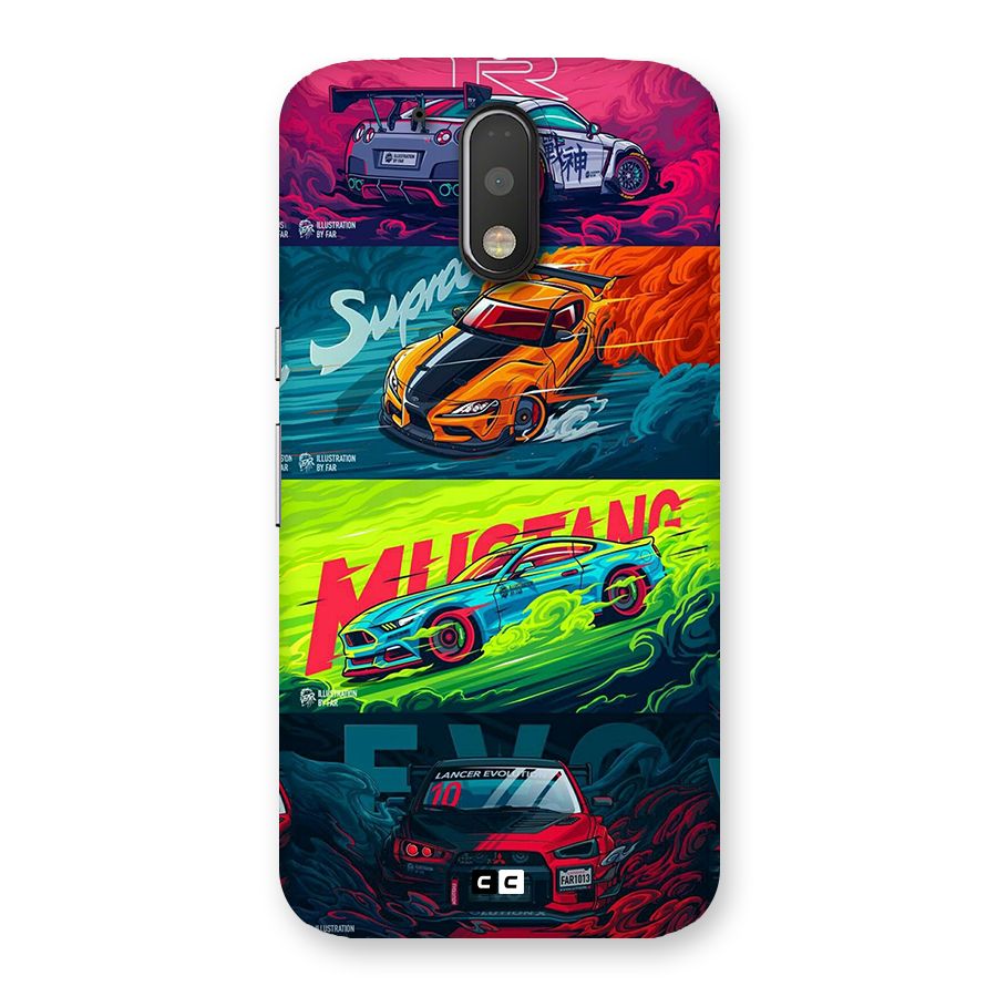 Super Racing Car Back Case for Moto G4 Plus