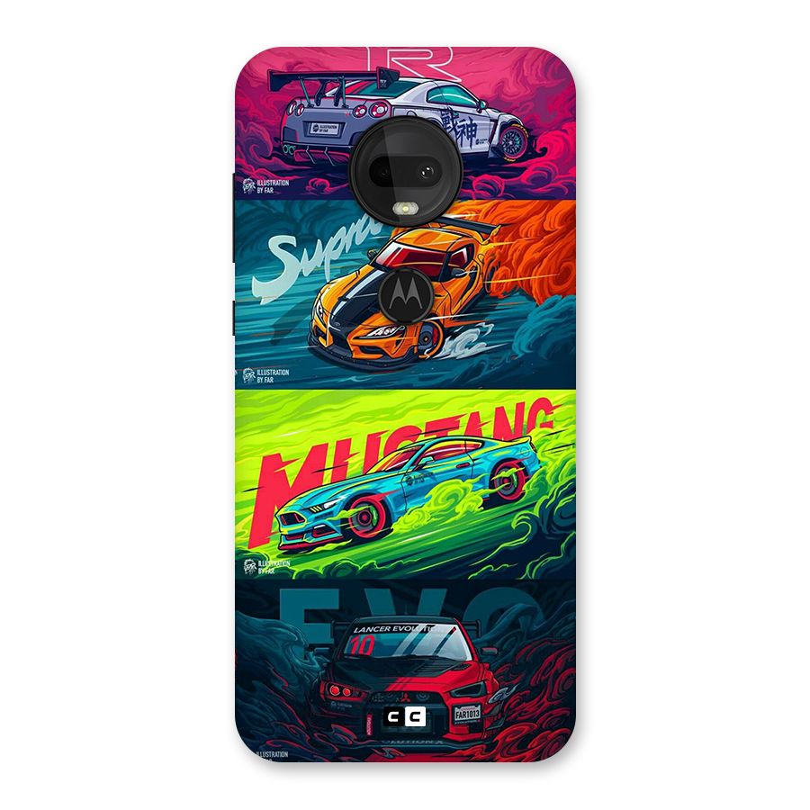 Super Racing Car Back Case for Moto G7