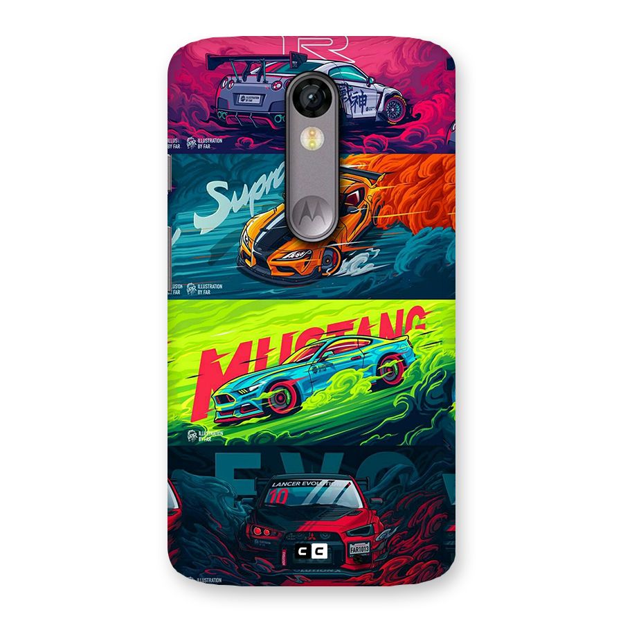 Super Racing Car Back Case for Moto X Force