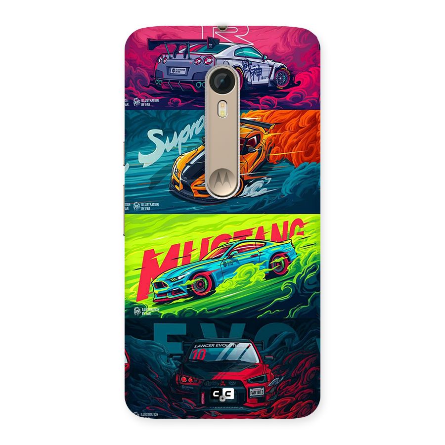 Super Racing Car Back Case for Moto X Style